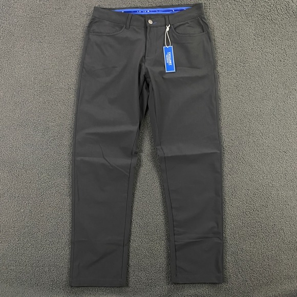 Twillory Performance Pants Men 32x30 Tailored Fit Stretch Tech Golf Chino Gray